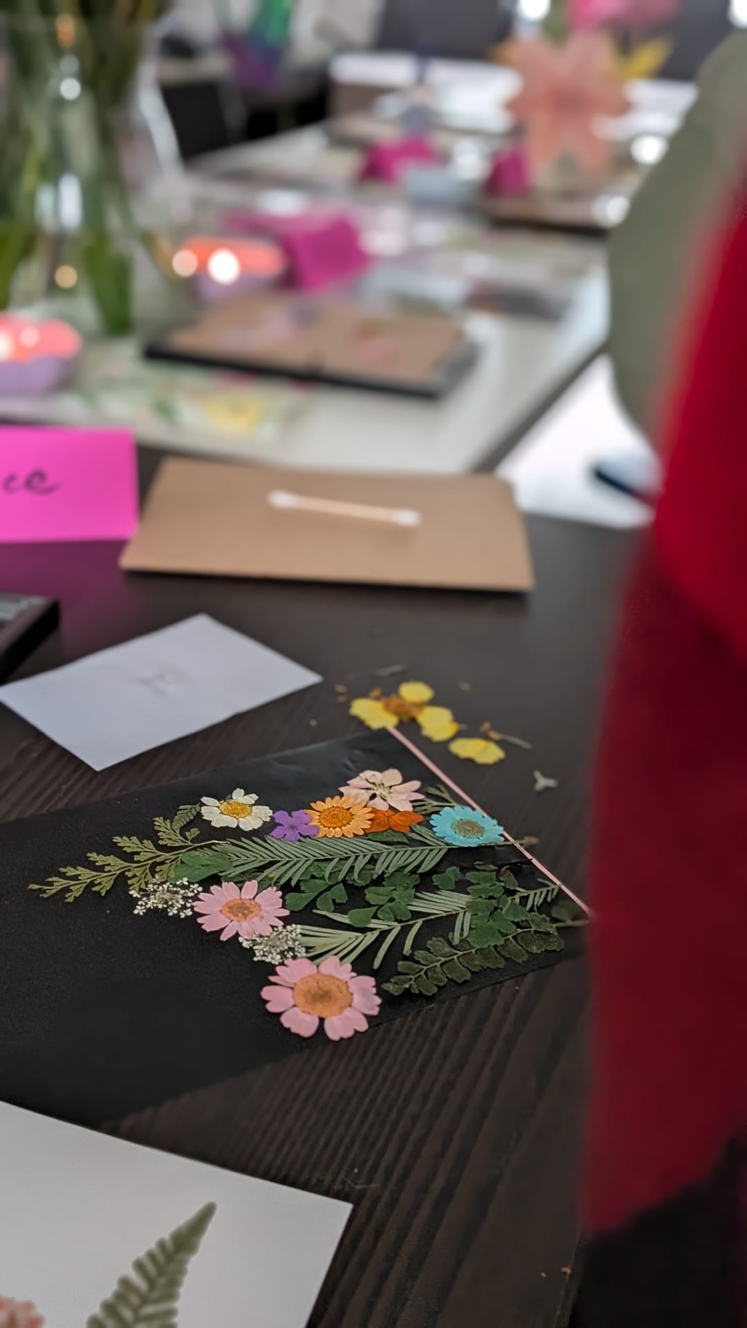 Workshop table setup